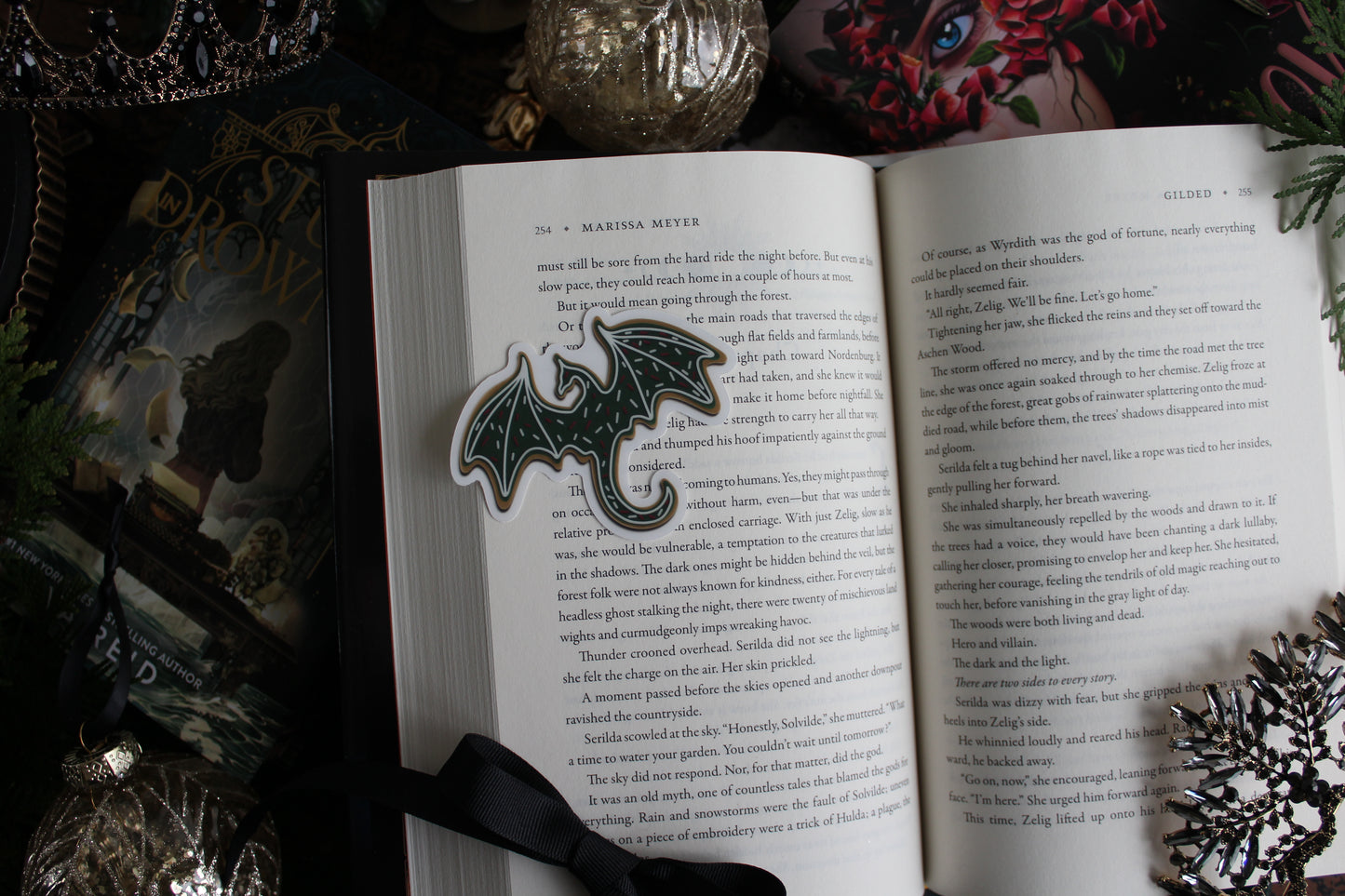 Frosted Fables Dragon Cookie Clear Sticker