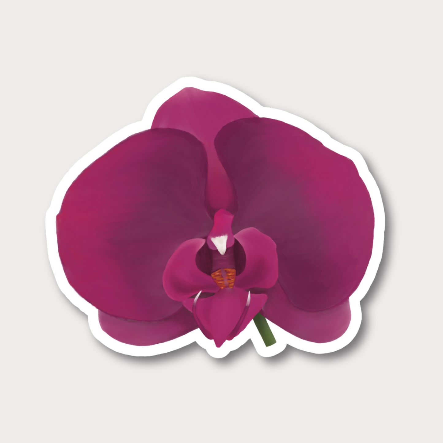 Orchid Clear Sticker