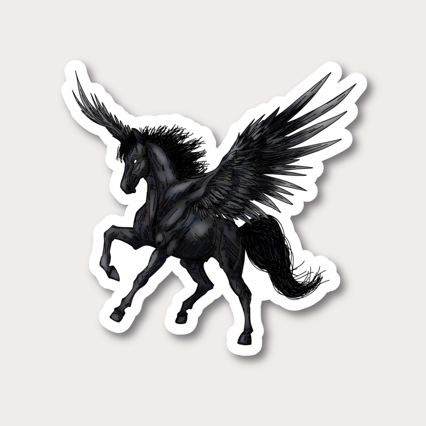 Pegasus Clear Sticker