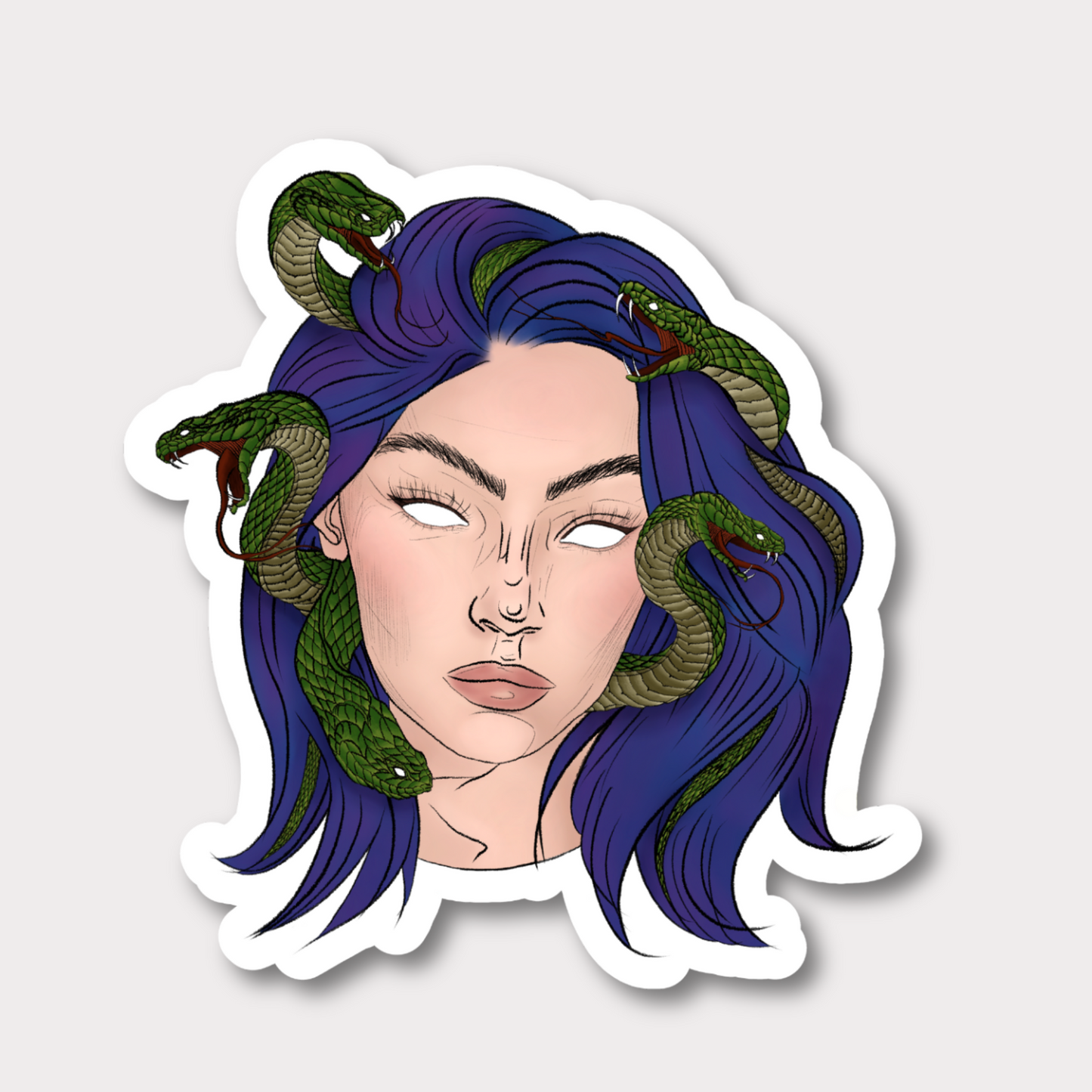 Medusa Clear Sticker