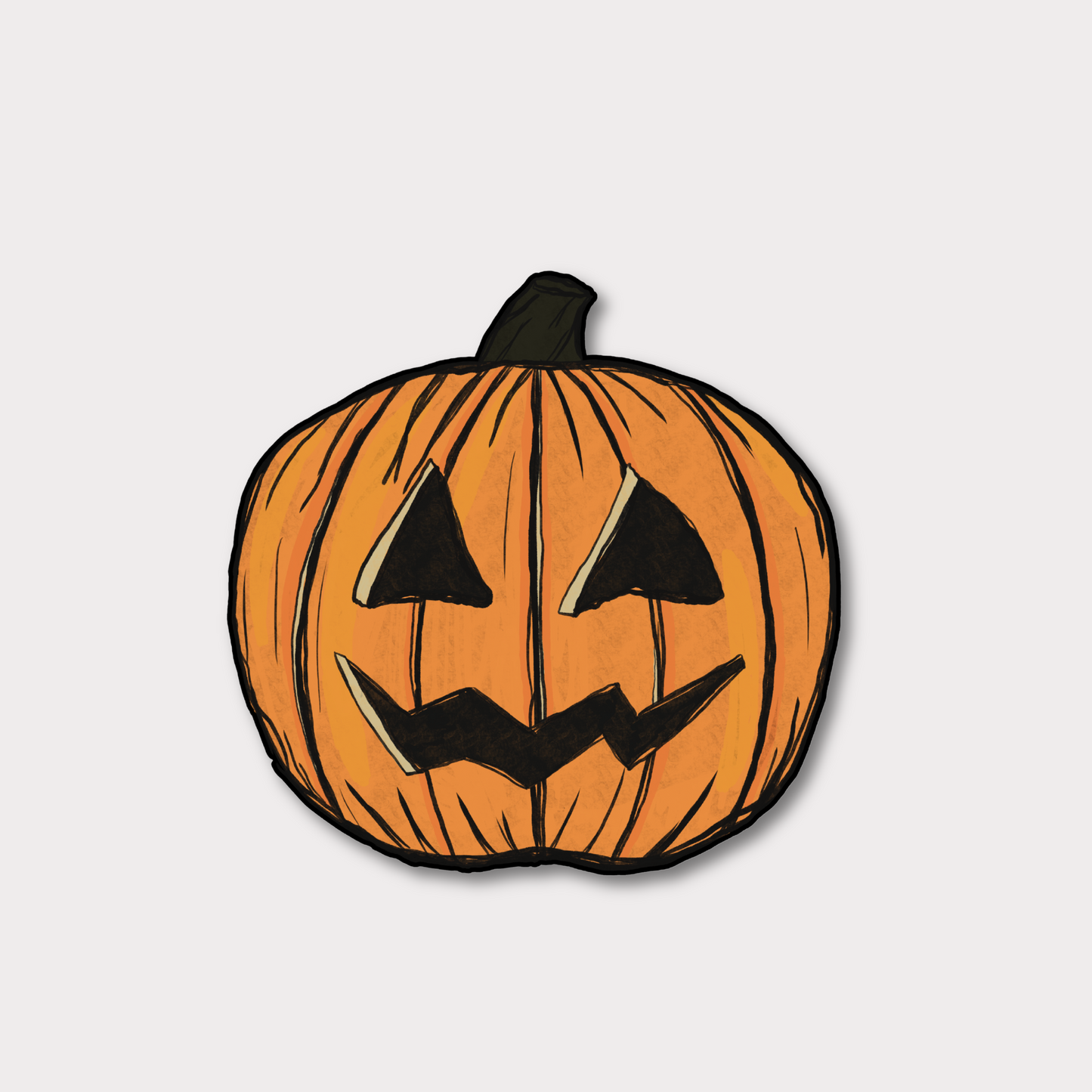 Vintage Jack-o-Lantern Sticker