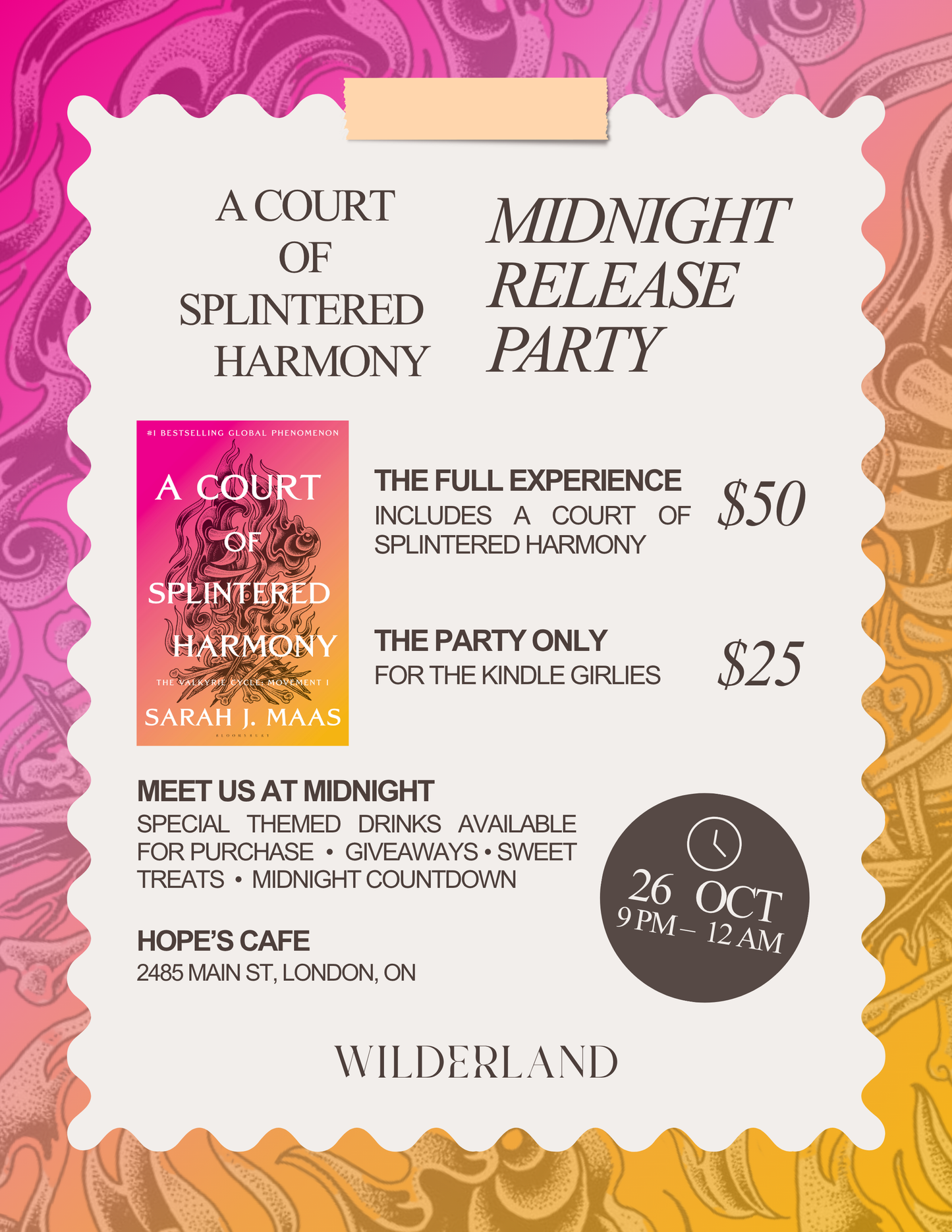 A Court of Splintered Harmony: Midnight Release Party