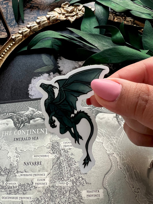 Pine Dragon Clear Sticker