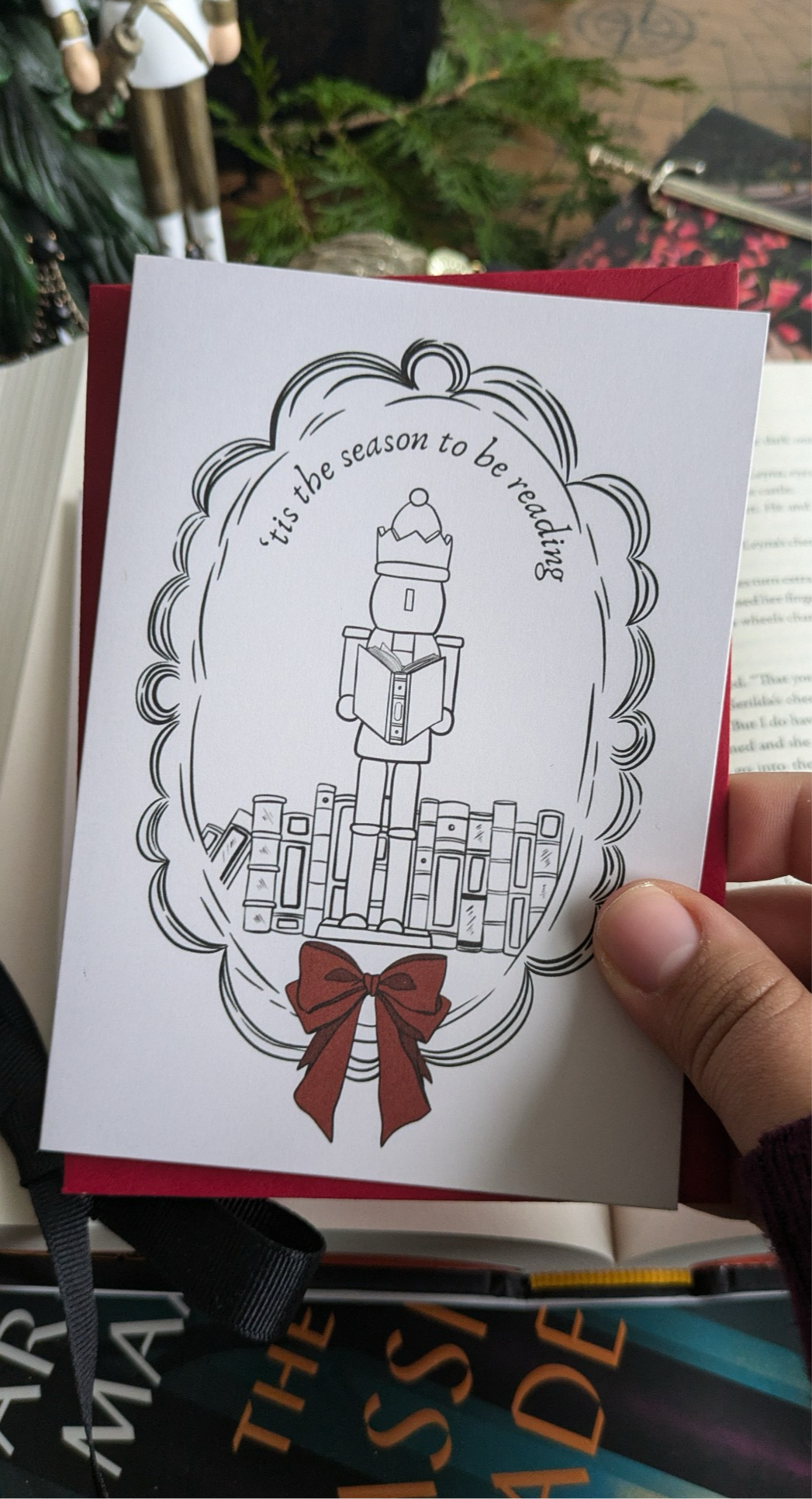 'Tis the Season to be Reading Card