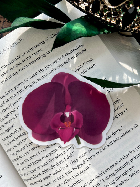 Orchid Clear Sticker
