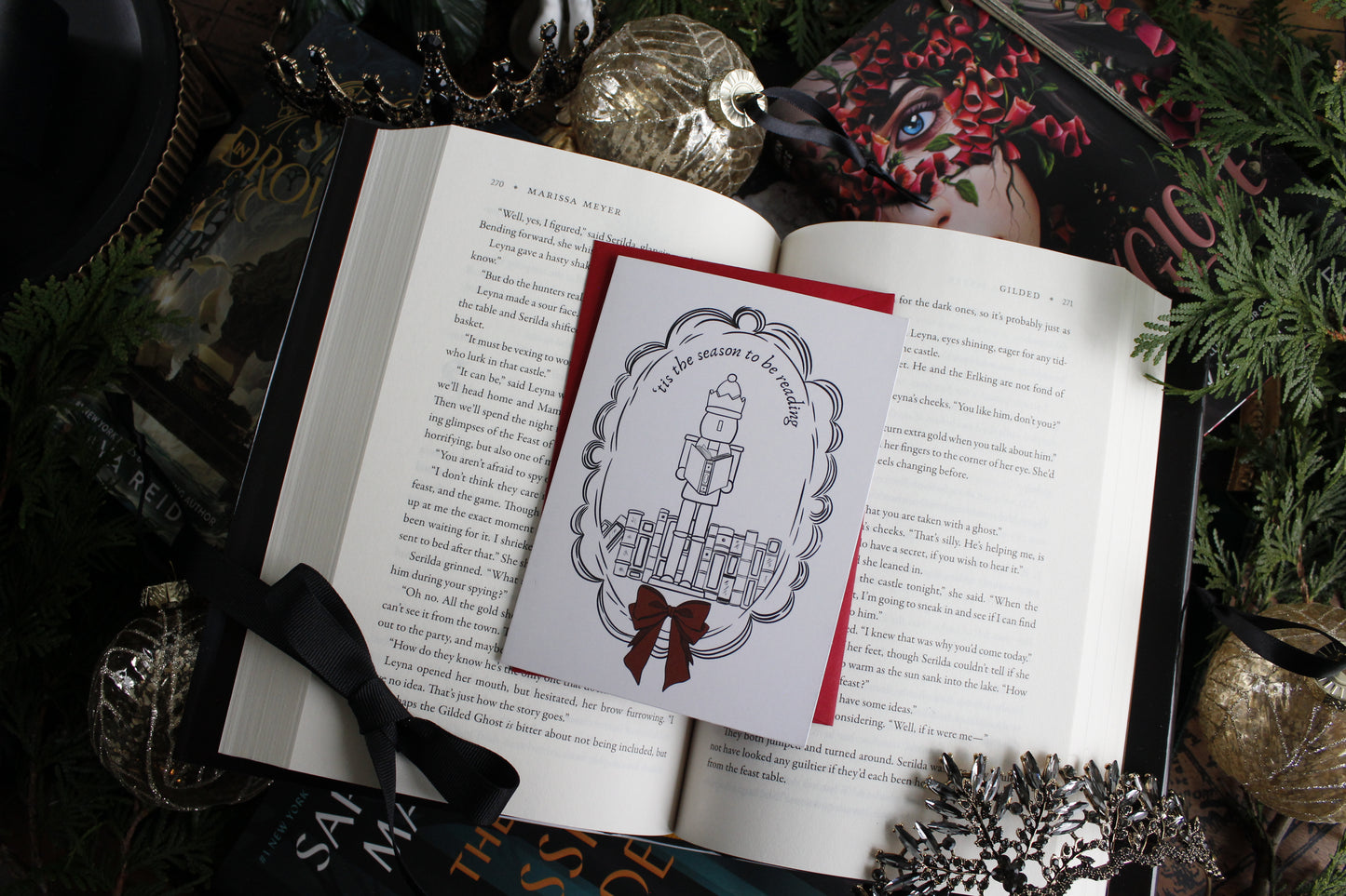 'Tis the Season to be Reading Card