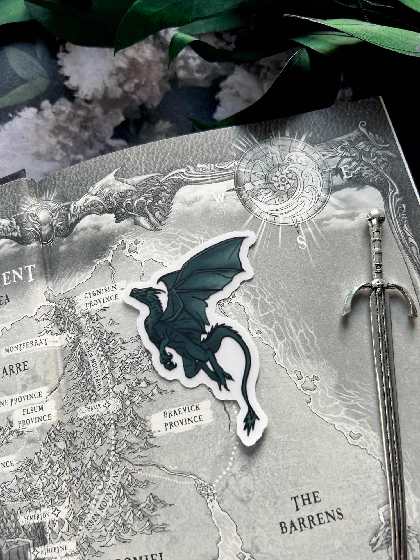 Pine Dragon Clear Sticker