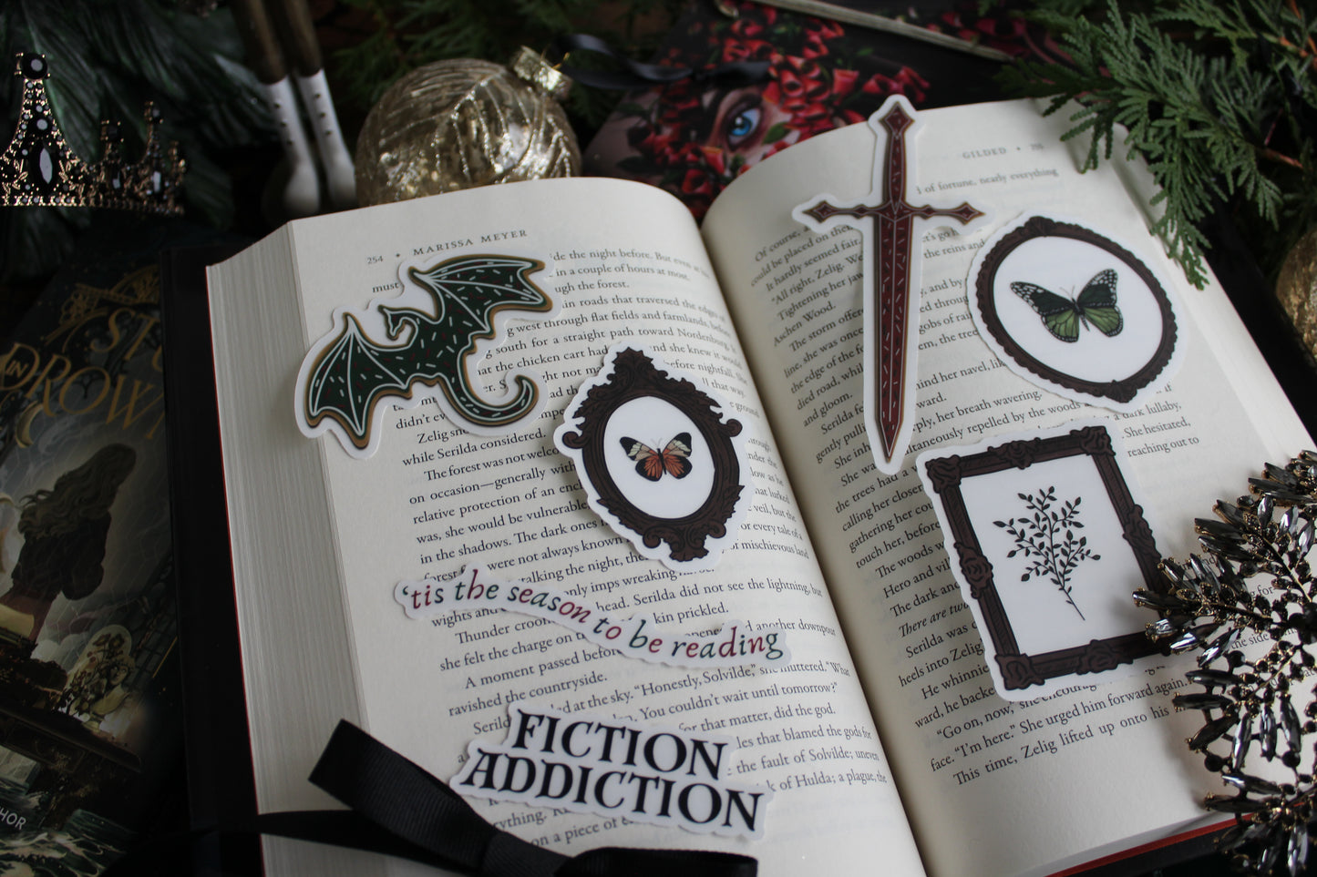 Fiction Addiction Clear Sticker