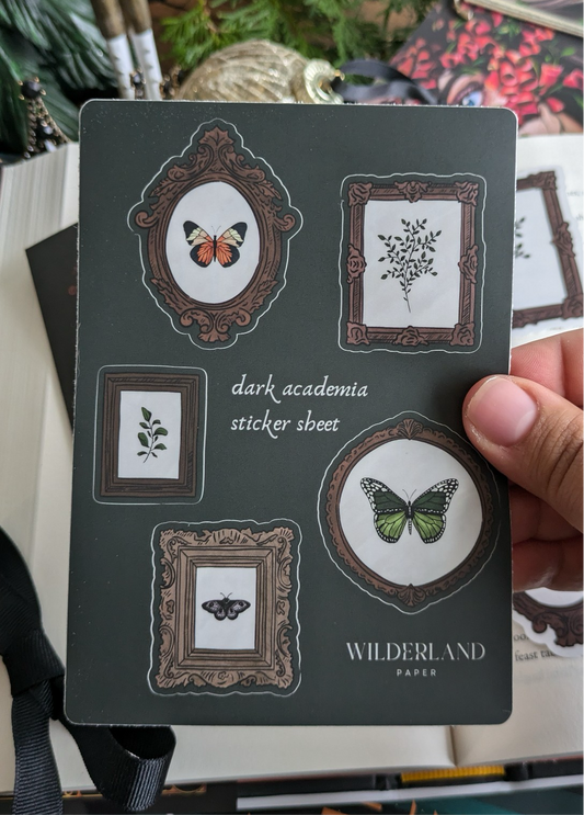 Dark Academia Sticker Sheet
