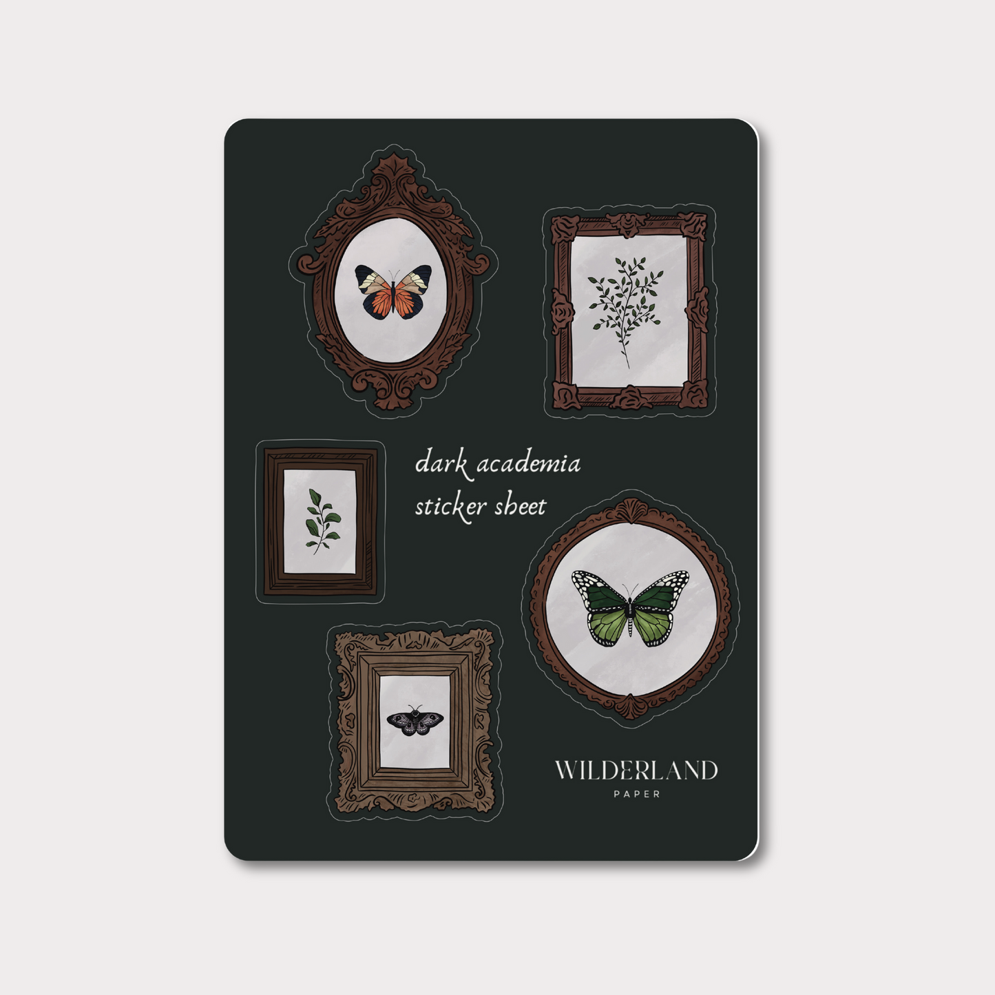 Dark Academia Sticker Sheet