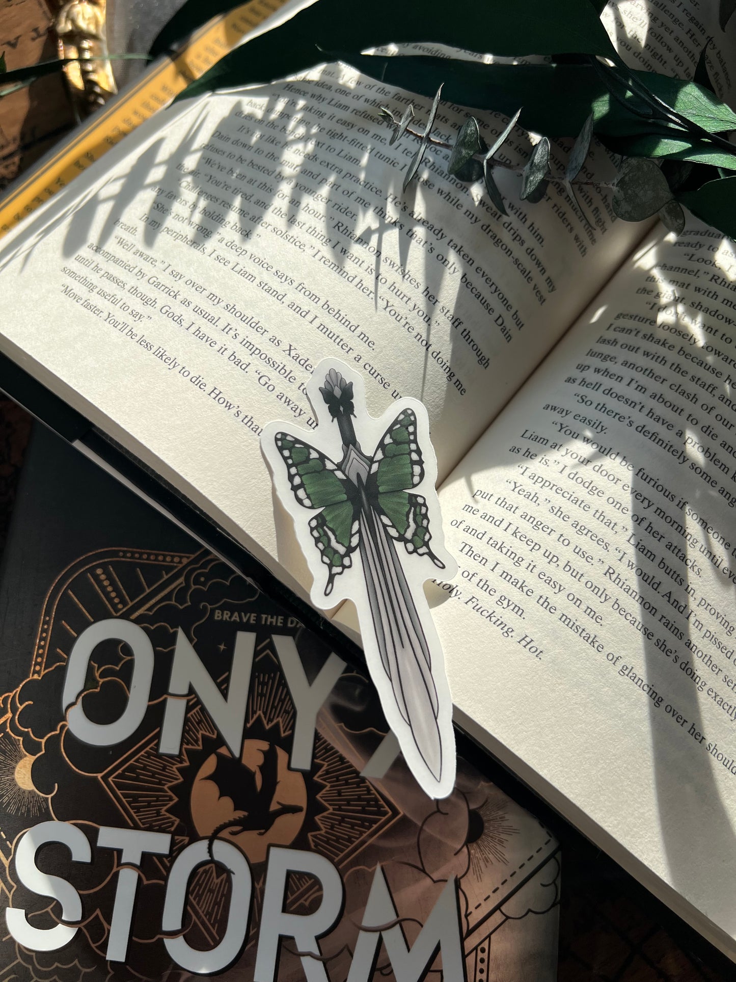 Butterfly Dagger Clear Sticker